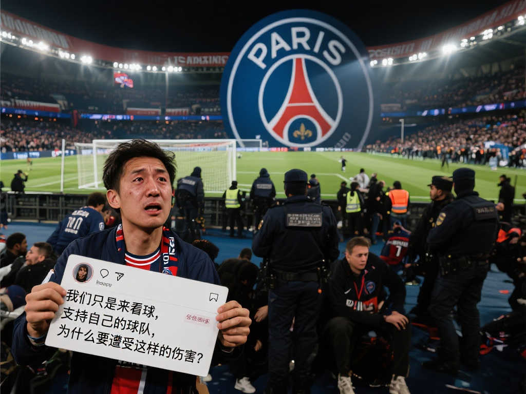 巴黎王子公园球场外突发车祸，巴黎人报：至少三名球迷受伤